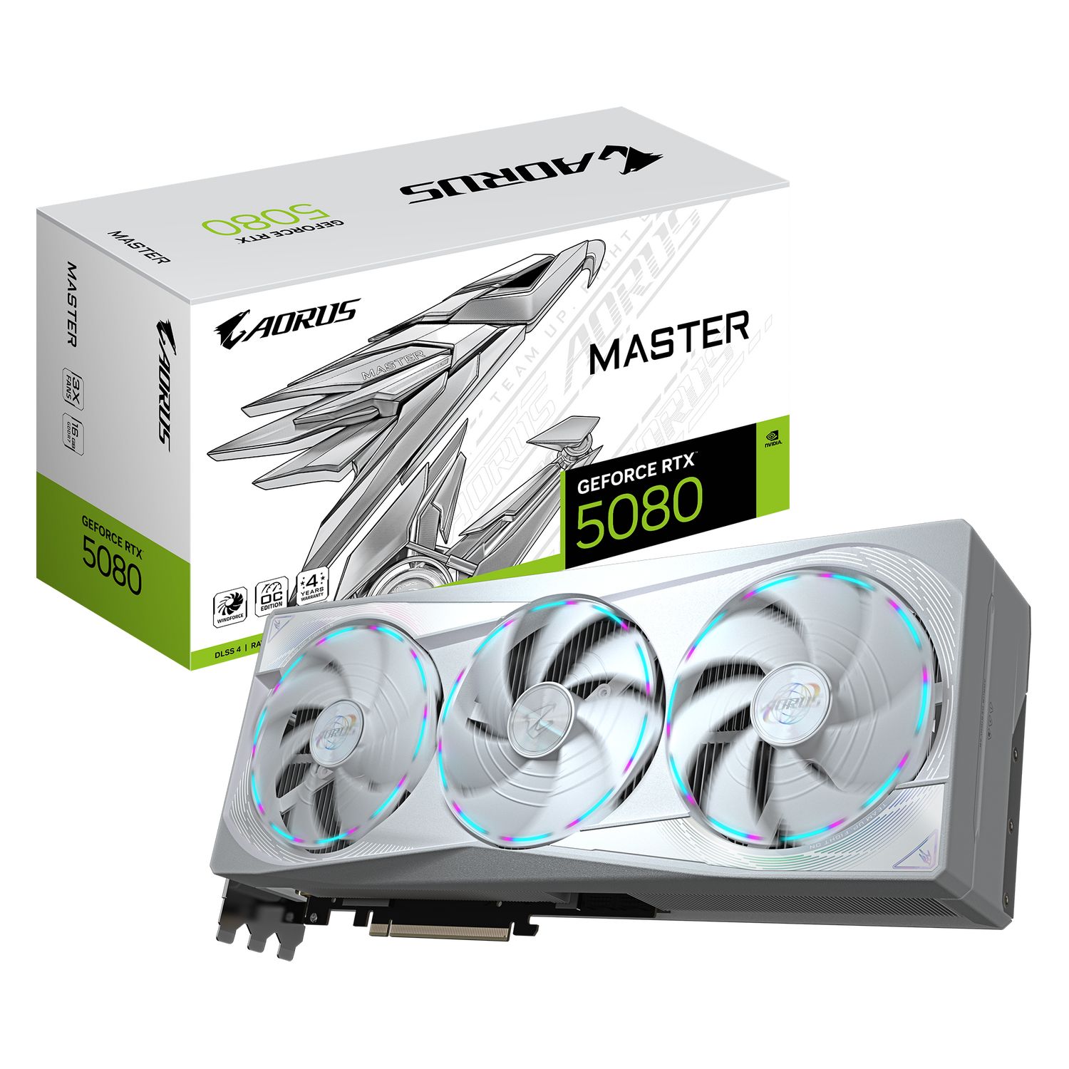 Placa video GIGABYTE GeForce RTX 5080 AORUS MASTER ICE 16 GB GDDR7 256 bit