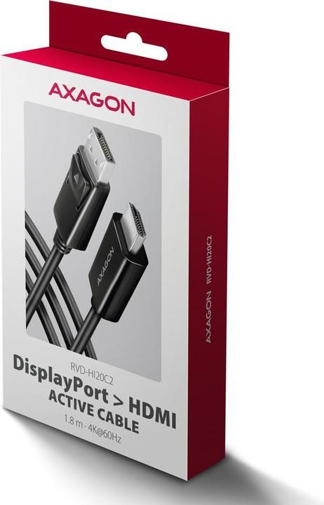 Cablu video RVD-HI20C2 DisplayPort, HDMI, 1.8 m, 4K/60Hz