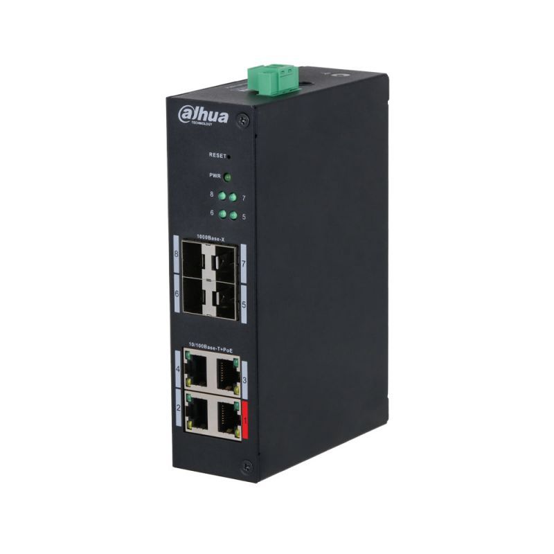 Switch Dahua HS4408-4ET-96, 4 porturi 10 / 100 Mbps