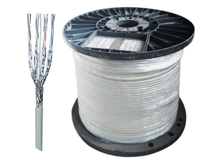 Installation cable cat.6A S/FTP 4P 650MHz LSOH 500m reel
