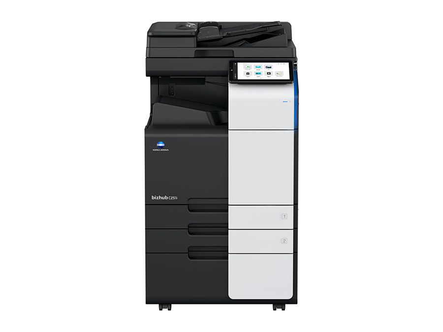 BIZHUB C251i + ADF DUAL SCAN DF-714 + toner negru standard si set tonere color  +  Masa suport DK516X