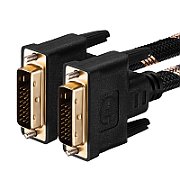 Cable DVI-D dual link 1.8m DVI-D (24+1) male to DVI-D (24+1) male, gold plated contacts
