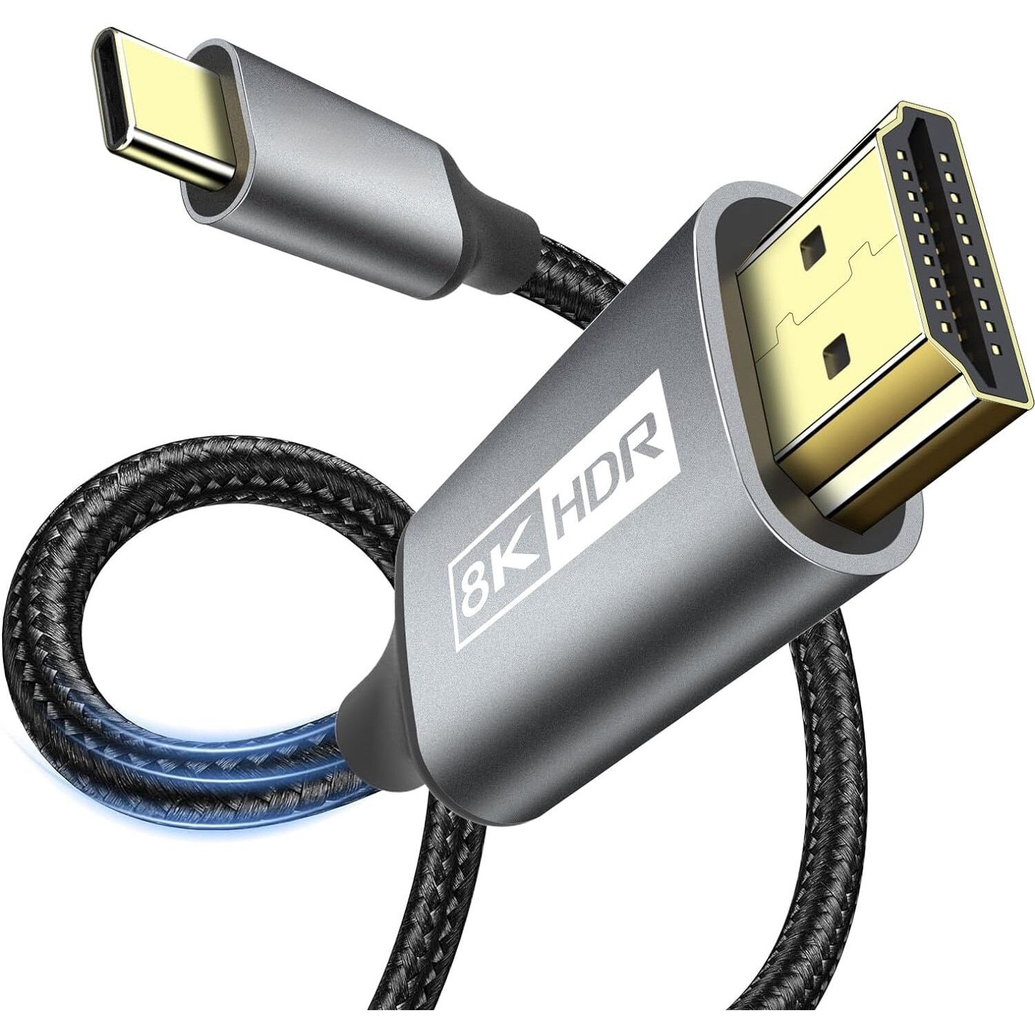 Signal cable from USB-C (USB3.1) male to HDMI A male, 1.8m
8Kx4K/60Hz resolution
Plug&ampampPlay.
It works for both PC and mobile phones!
Packaging: blister 1 pc.