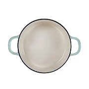BUYDEEM Enameled Cast Iron Dutch Oven 2,9L, model CP521, color White Blue
