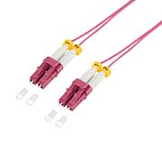PATCH CORD Fibra Optica LOGILINK OM4 50/125, multimode, LC/UPC-LC/UPC, LSZH, 3 m, super-slim, violet,  FS4LC03  (timbru verde 0.08 lei)