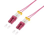 PATCH CORD Fibra Optica LOGILINK OM4 50/125, multimode, LC/UPC-LC/UPC, LSZH, 3 m, super-slim, violet,  FS4LC03  (timbru verde 0.08 lei)
