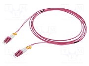 PATCH CORD Fibra Optica LOGILINK OM4 50/125, multimode, LC/UPC-LC/UPC, LSZH, 3 m, super-slim, violet,  FS4LC03  (timbru verde 0.08 lei)