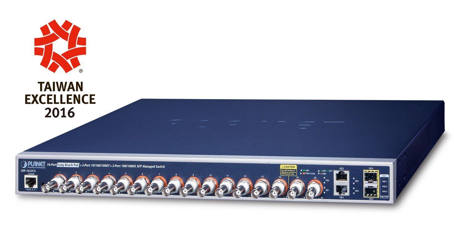 Switch Planet LRP-1622CS, 2 porturi 10/100/1000 Mbps