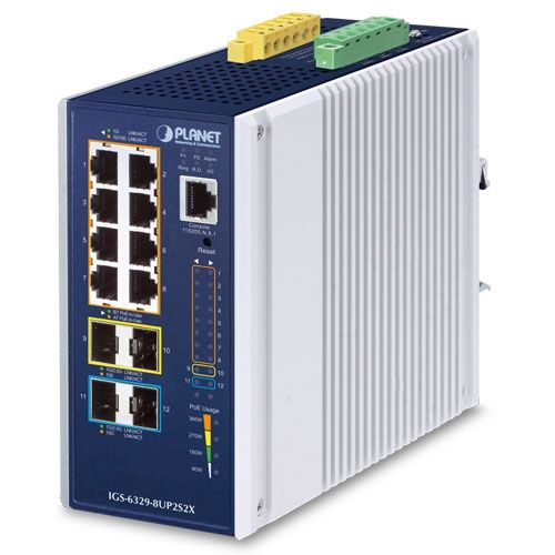 Switch Planet IGS-6329-8UP2S2X, 8 porturi 10/100/1000 Mbps
