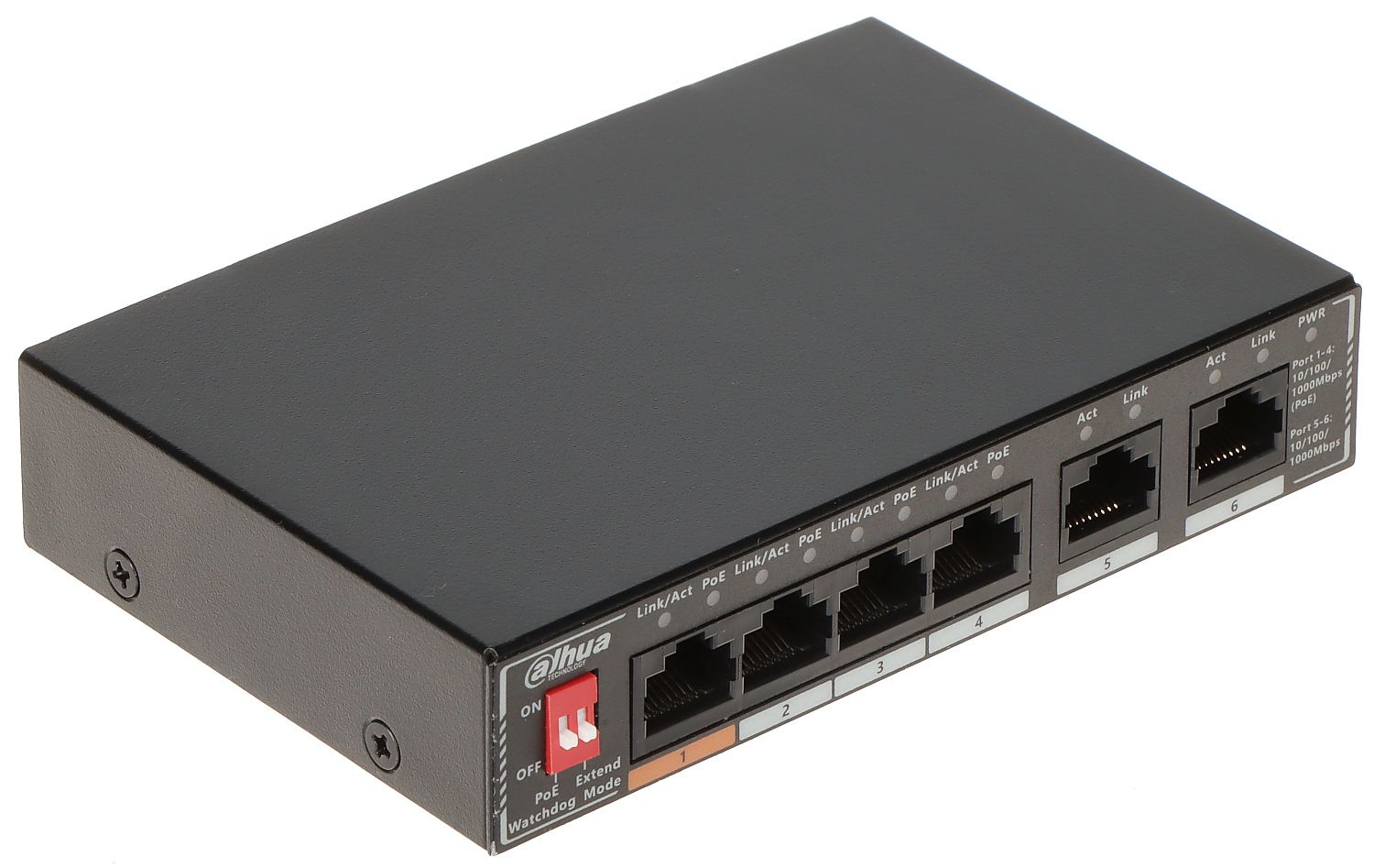 Dahua SG1006P Comutator Gigabit PoE Neadministrat 6-Porturi cu 4-Porturi PoE