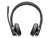 HP Poly Voyager 4320-M Voyager 4300 series headset on-ear Bluetooth wireless wired USB-A black Zoom Certified MS Teams