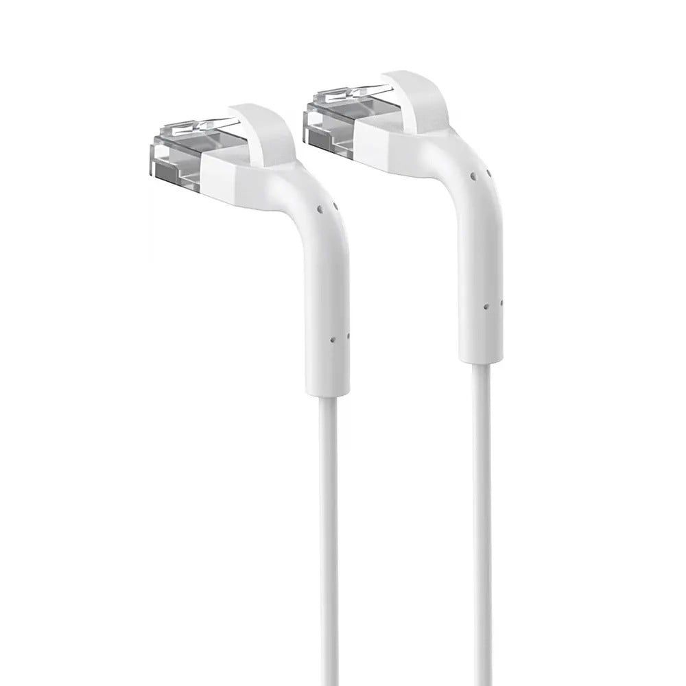 Extralink Cat.6A U/FTP 3m 1Gbps Alb | Patchcord LAN | Cu Cablu de rețea twisted pair, capăt îndoitat