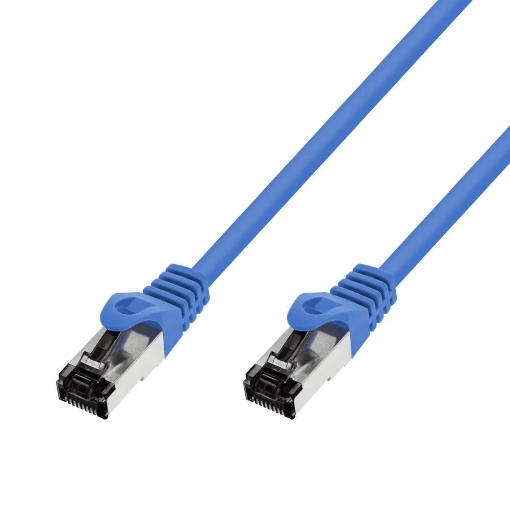 Extralink Kat.8.1 S/FTP 0,5m 40G Albastru | Patchcord LAN | Cu Cablu de rețea răsucit