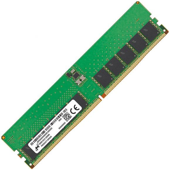 Micron ECC UDIMM DDR5 16GB 1Rx8 5600MHz PC5-44800 ECC UNBUFFERED | MTC10C1084S1EC56BD1R