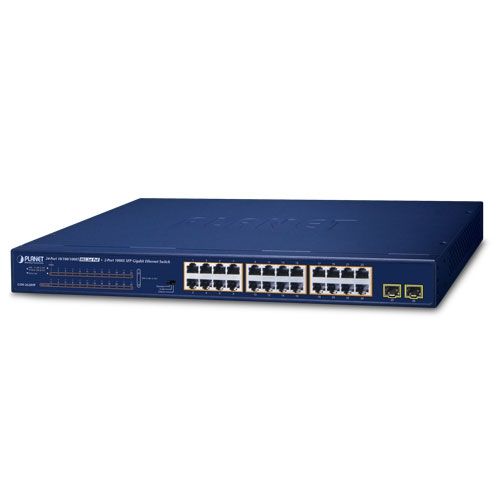 Switch Planet GSW-2620HP, 24 porturi 100/1000/10000 Mbps
