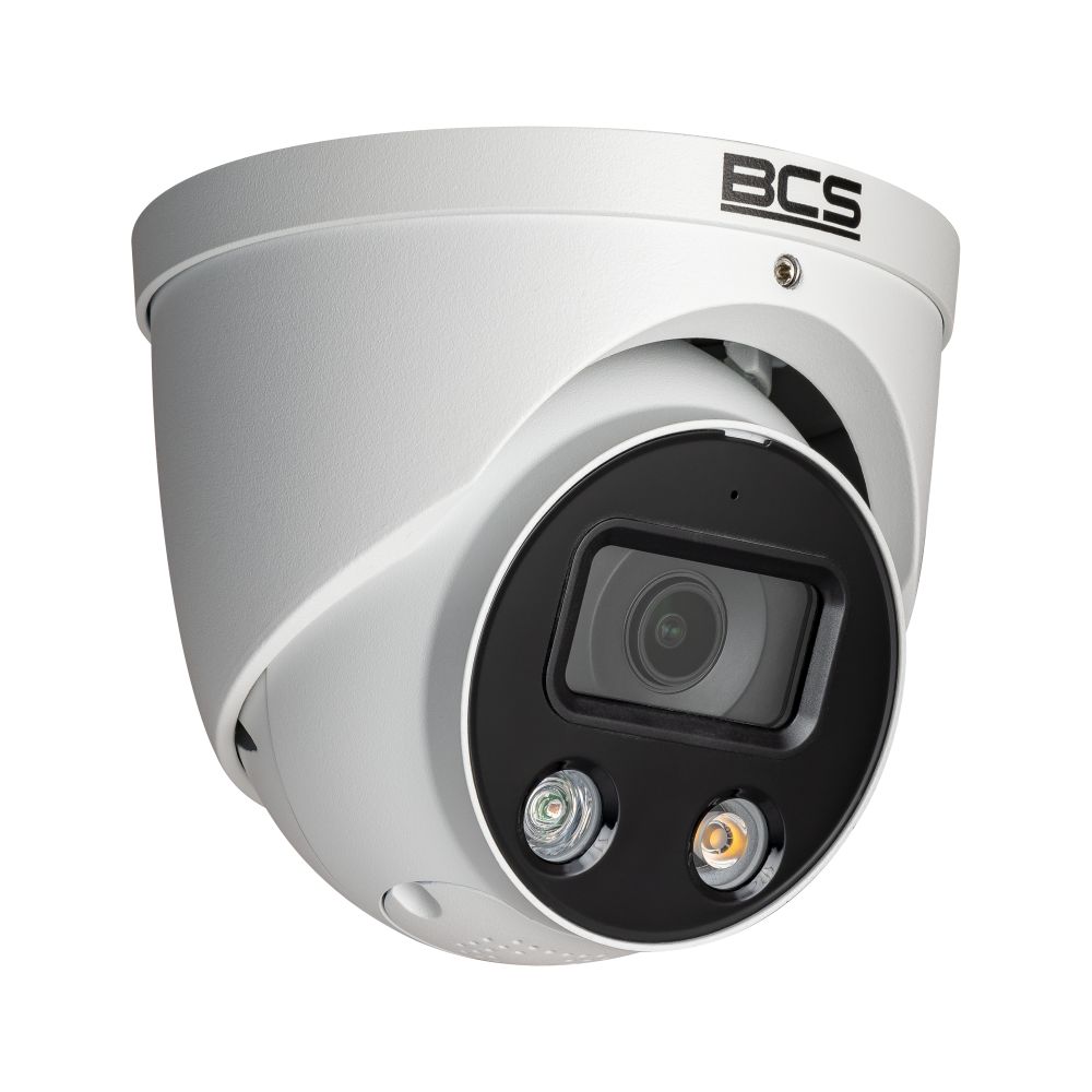 BCS BCS-L-EIP55FCR3L3-Ai1(2) Cameră dome IP 5MP cu tehnologia NightColor și carcasă IP67