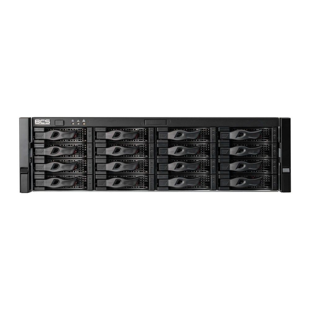 BCS BCS-L-NVR6416XR-A-8K-Ai Recorder IP cu 64 canale cu tehnologie AcuPick și suport pentru 16 hard diskuri