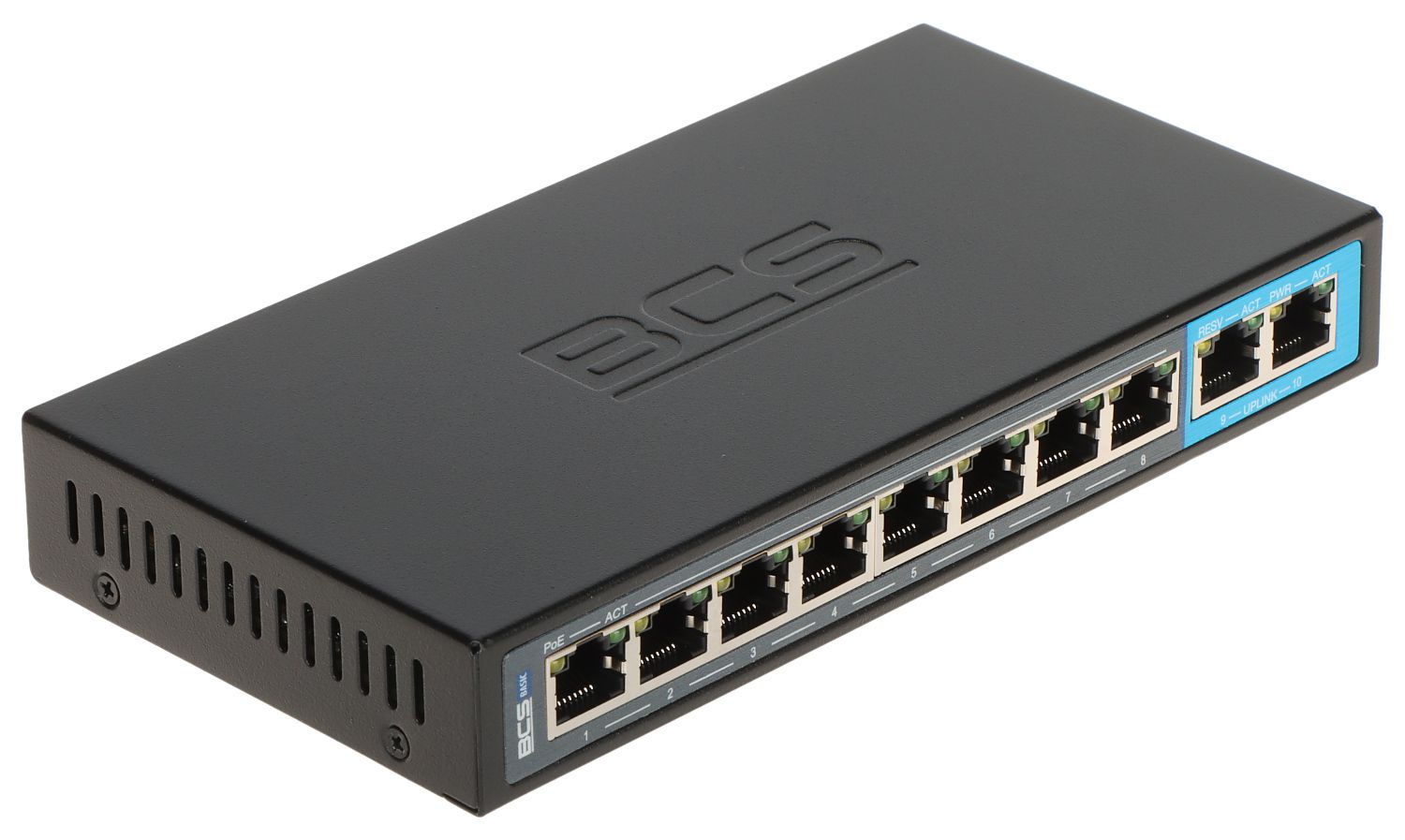 Switch BCS BCS-B-SP08G02G, 10 porturi 10/100/1000 Mbps