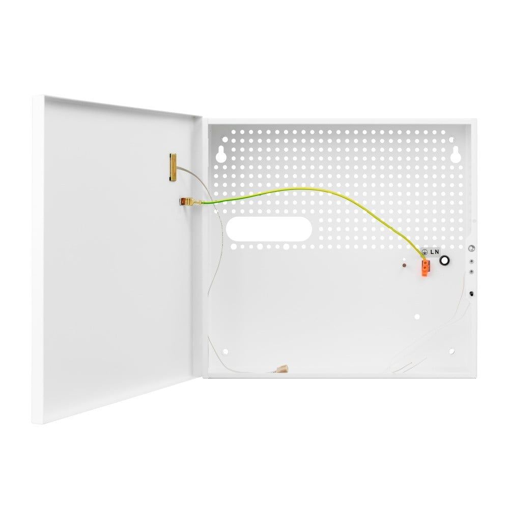 BCS BCS-F Carcasa de Oțel Montată pe Perete Albă 300x320x90mm cu Tamper și Spațiu pentru Baterie