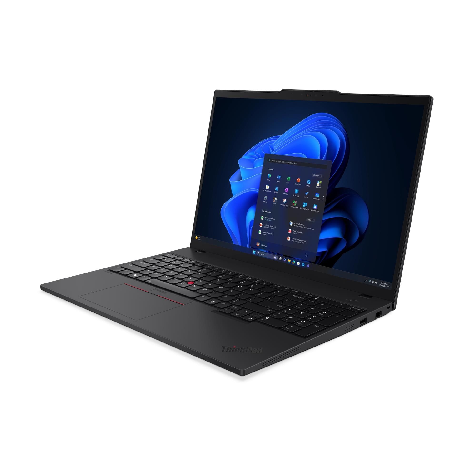 Laptop Lenovo ThinkPad T16 Gen 4 21QE0044RI, 16 inch 1920 x 1200, Intel 255U (12 C / 14 T, 2.4 GHz - 5.2 Ghz, 12 MB cache), 32 GB DDR5, 1 TB SSD, Intel Graphics, Windows 11 Pro, Negru