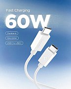 Cablu alimentare si date Aukey, USB Type-C (T) la USB Type-C (T), 1.8m, 480 Mbps, 240W, silicon, negru,  LLTSN1049544  (timbru verde 0.08 lei) -689323787272