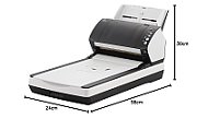 Fujitsu fi-7240 Scaner Flatbed & ADF 600 x 600 DPI A4 Negru, Alb