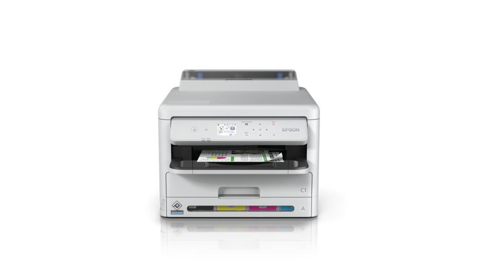 Imprimanta inkjet color Epson WF-C5390DW, A4, duplex, USB 2.0, Wi-Fi, 25 ppm negru, 25 ppm color