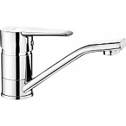 Basin mixer with swivel spout