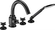 4-hole bathtub mixer with shower set