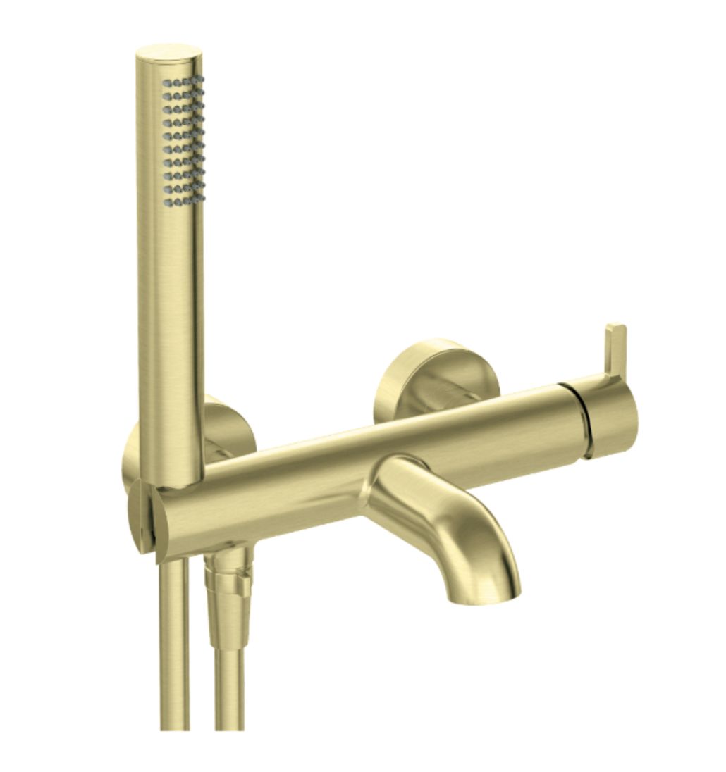 Bathtub mixer with shower set