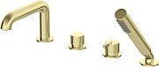4-hole bathtub mixer with shower set