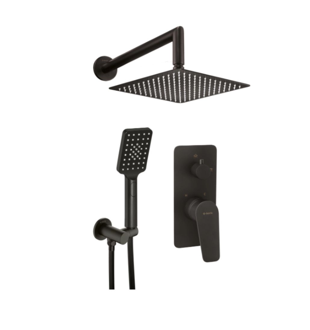Concealed shower set