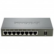 SWITCH PoE D-LINK  8 porturi 10/100Mbps (4 PoE), IEEE 802.3af, carcasa metalica, 