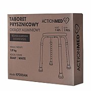 Round aluminium shower stool