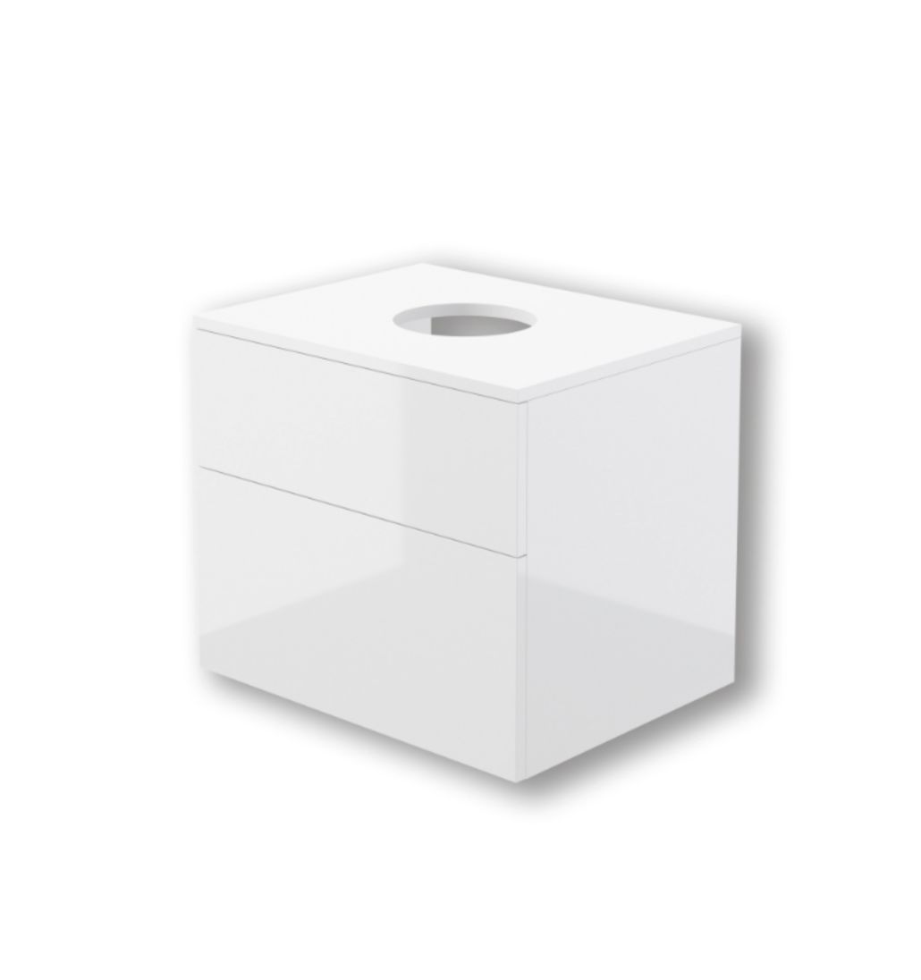 Washbasin cabinet with worktop