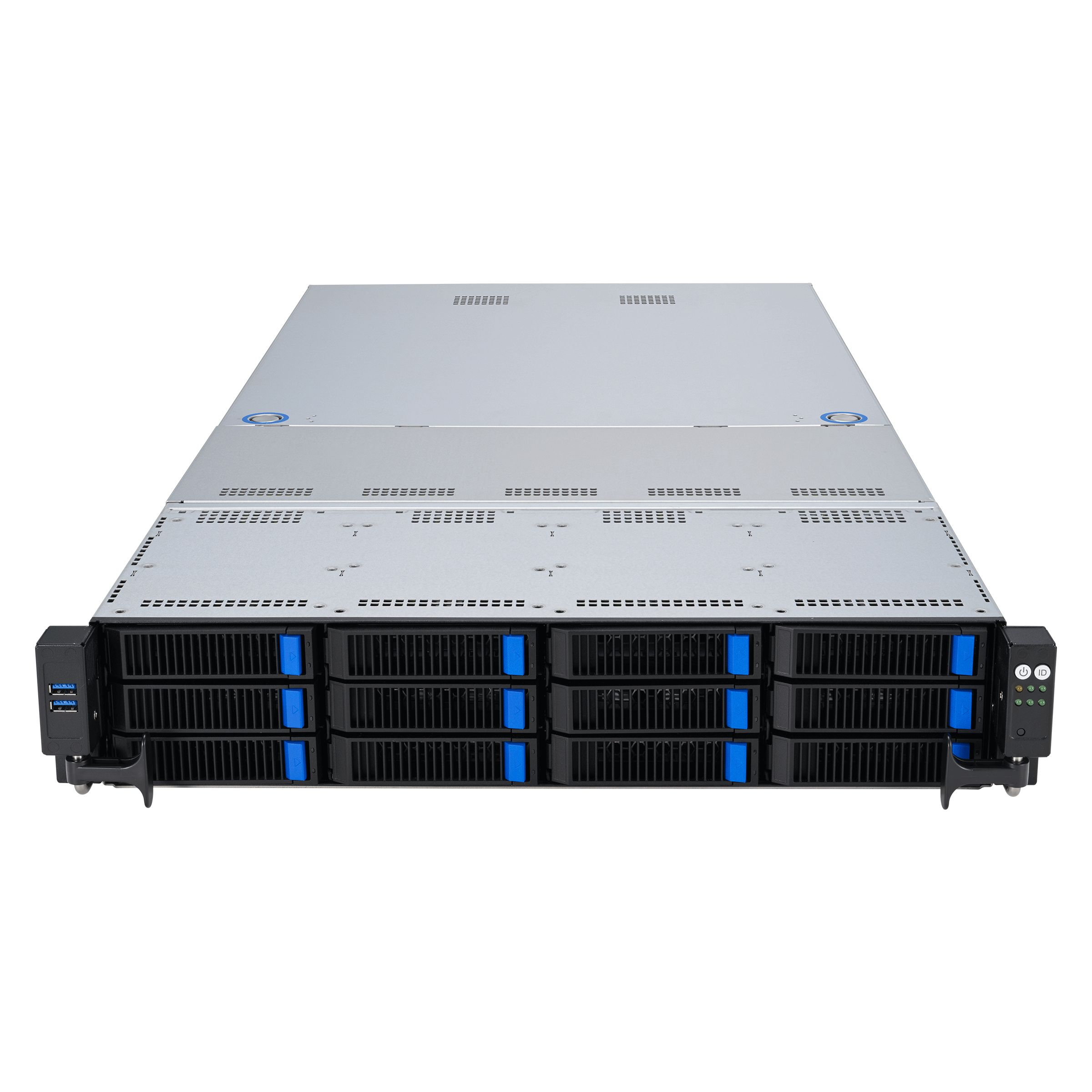Server ASUS RS521A-E12-RS12U, Rack 2U, fara procesor,  AMD socket SP5  max 400 W, fara memorie, 12 LFF + 2 SFF, 2 x 2000 W