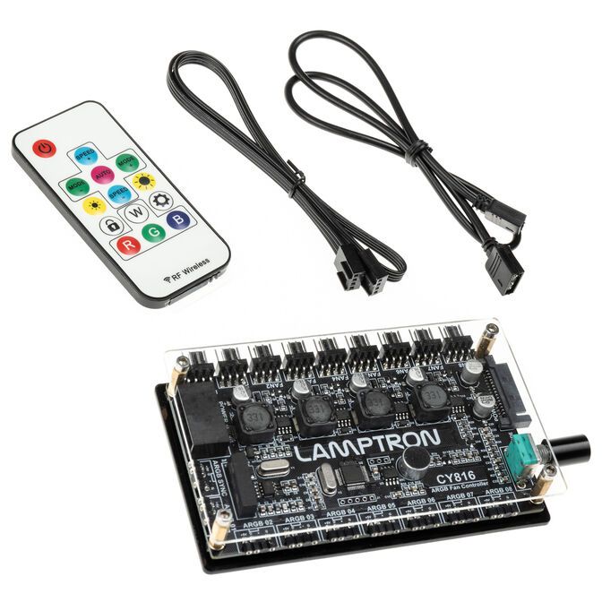 Lamptron CY816 Fan & ARGB Controller - Black
