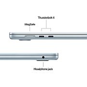 Laptop Apple MacBook Air 13 MC6T4ZE/A, 13.6 inch 2560 x 1664, Apple M4 10-Core (10 C / 10 T), 16 GB RAM, 256 GB SSD, Apple 8-Core GPU, Mac OS, Sky Blue
