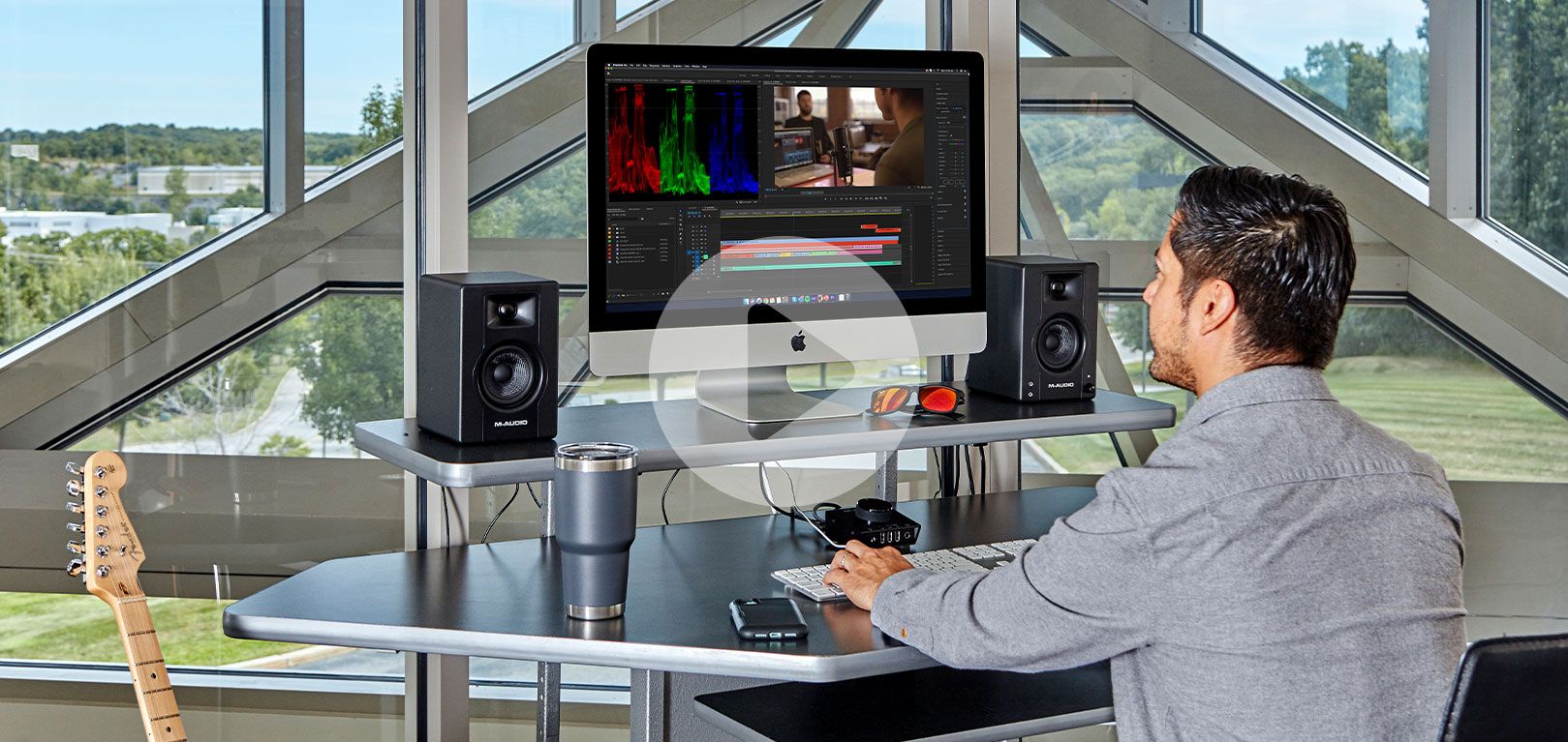 M-AUDIO BX3 loudspeaker Black Wired 50 W