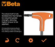 Set of angle hex keys 5 pcs 2.5-3-4-5-6mm