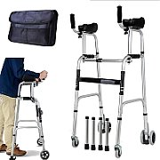 Lightweight aluminium four-wheel rehabilitation walker CH100AM