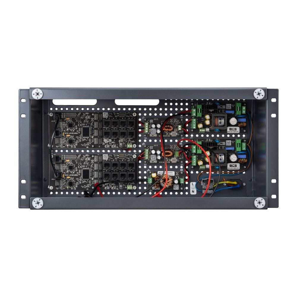 BCS BCS-IP16Gb/E-S Set de alimentare PoE pentru camere IP de până la 16 receptor în carcasă internă