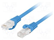 LANBERG Patchcord cat.6 UTP LSZH CU 0.5m grey Fluke passed