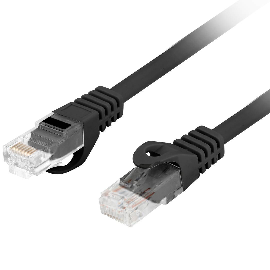 LANBERG Patchcord cat.6 UTP LSZH CU 3m black Fluke passed