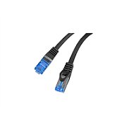 LANBERG Patchcord Cat.6A S/FTP LSZH CCA 0.25m black