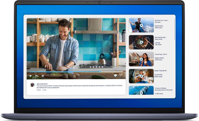 Laptop Dell DC16251, 16 inch 1920 x 1080, Intel 150U (10 C / 12 T, 1.8 GHz - 5.4 GHz, 12 MB cache, 55 W), 16 GB RAM, 1 TB SSD, Nvidia MX570A, Windows 11 Pro