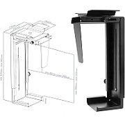 Techly ICA-CS 66 suport pentru unitate centrală Suport CPU sub birou Negru
