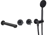 Concealed bath faucet with shower set