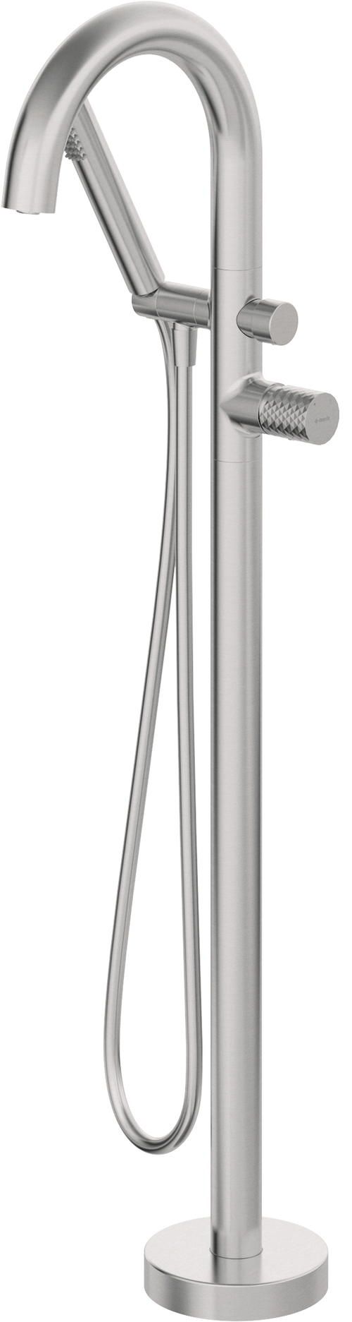 Freestanding bath faucet with shower set