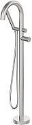 Freestanding bath faucet with shower set
